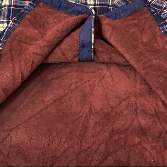 Men’s plaid checkered button down collared flannel shirt blue black white red - Picture 5 of 8